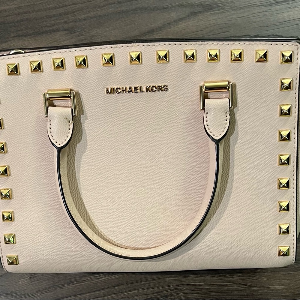 Michael Kors Cream Studded Women's Bag